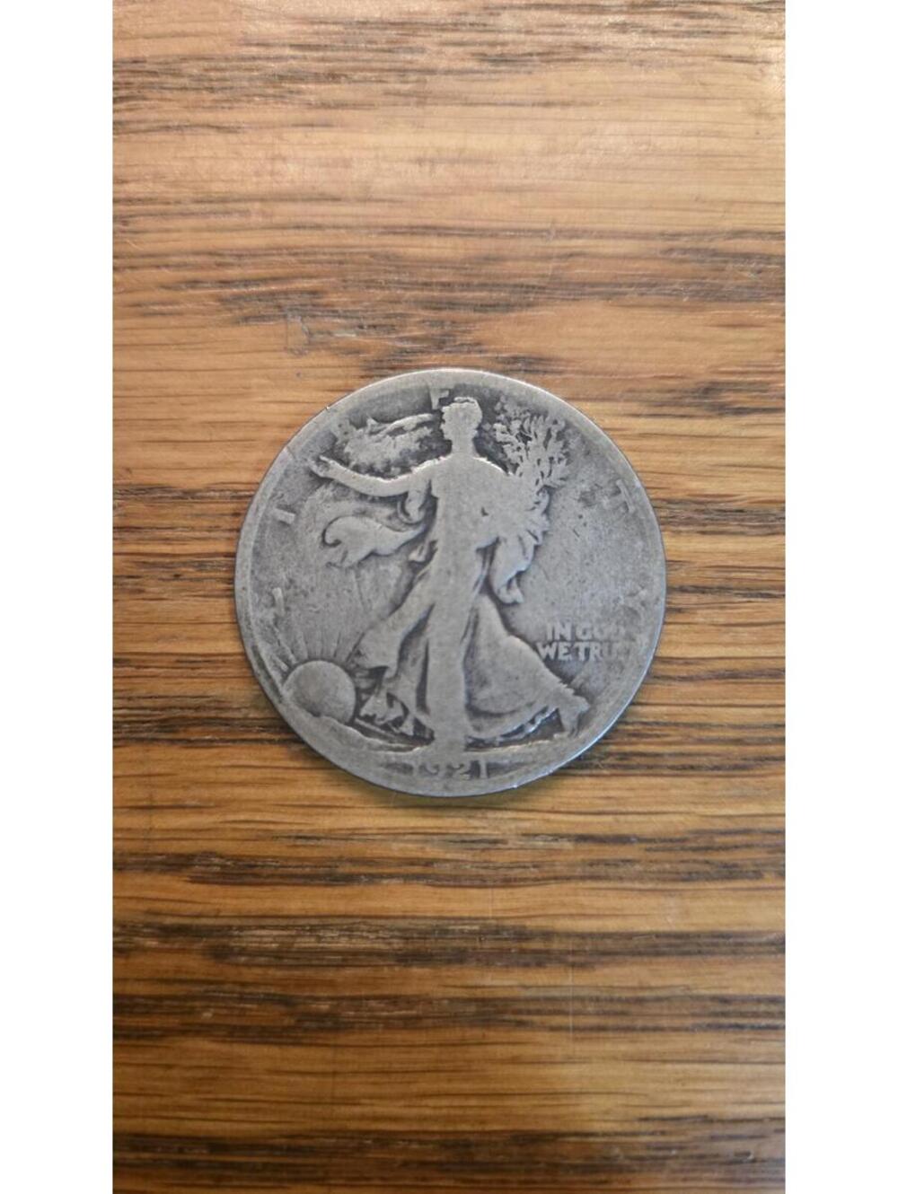 1921-P Walking Liberty Half Dollar Silver Coin low good